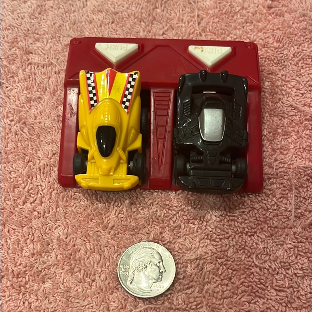 Yellow and Black Toy Car Set